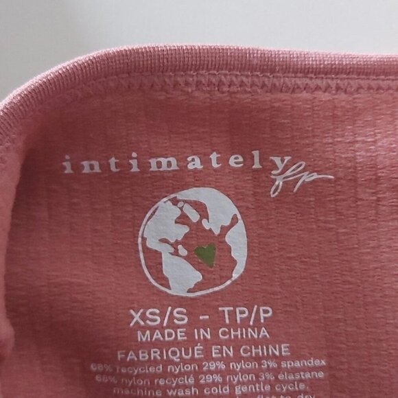 Ribbed Lounge Bodysuit Free People Intimately Soft Pink Casual Lounge Minimalist - Picture 7 of 8